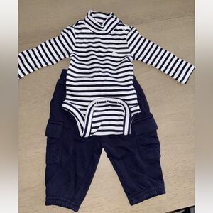 GAP Navy and White Striped Kids Matching Set